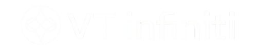 VT infinity White Logo Verticle